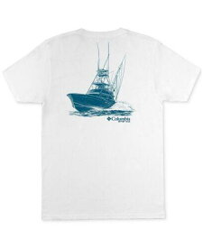 コロンビア Columbia Men's Pfg Classic Fit Boat Logo Graphic T Shirt White Size Medium メンズ