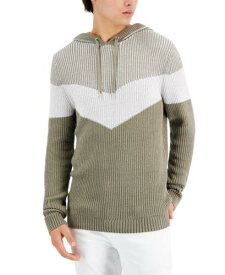 INC International Concepts INC Men's Colorblocked Hoodie Sweater Green Size XX-Large メンズ
