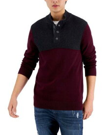 INC International Concepts INC Men's Colorblocked Mock Neck Sweater Red Size XX-Large メンズ