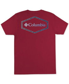 コロンビア Columbia Men's Cotton Crewneck Graphic T-Shirt Red Size Small メンズ
