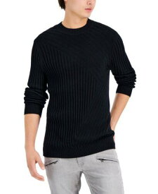 INC International Concepts INC Men's Tucker Crewneck Sweater Black Size XX-Large メンズ