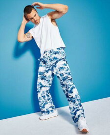 Royalty By Maluma Men's Wave Print Convertible Pants Blue Size X-Large メンズ