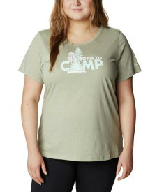 コロンビア Columbia Women's Daisy Days Graphic T-Shirt Green Size 1X レディース