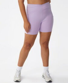 コットンオン COTTON ON Women's Active Ultra Soft Pocket Bike Shorts Purple Size 20W レディース