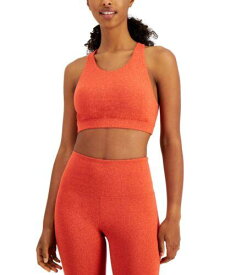 ID Ideology Women's Sweat Set Low Impact Sports Bra Orange Size Medium レディース