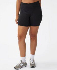 コットンオン COTTON ON Women's Active Ultra Soft Pocket Bike Shorts Black Size 16W レディース