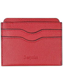 Bespoke Men's Red Leather Pebble Card Holder メンズ