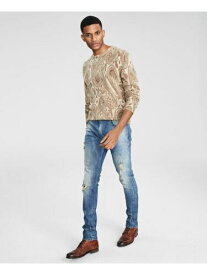 CLUBROOM LUXURY Mens Beige Lightweight Paisley Long Sleeve Cashmere Sweater XL メンズ