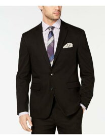 ヴィンス VINCE CAMUTO Mens Black Slim Fit Wrinkle Resistant Suit Separate Blazer 46R メンズ