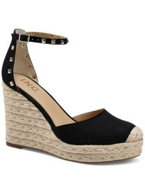 INC Womens Black 1 Platform Masin Almond Toe Wedge Espadrille Shoes 12 M レディース