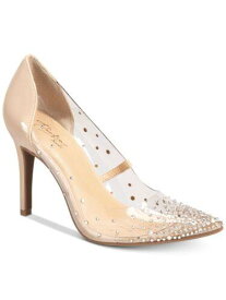 THALIA SODI Womens Beige Paneling Grazella Toe Stiletto Slip On Pumps 7 M レディース