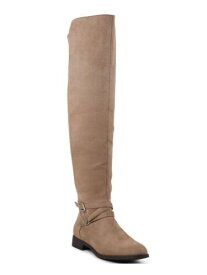 キスハグ XOXO Womens Beige Almond Toe Stacked Heel Zip-Up Dress Boots Shoes 5 レディース