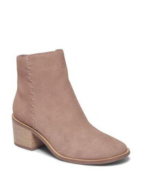 スプレンディッド SPLENDID Womens Beige Comfort Avery Square Toe Block Heel Leather Booties 7 M レディース