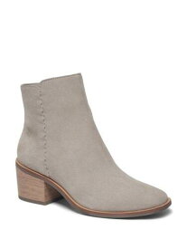 スプレンディッド SPLENDID Womens Gray Comfort Avery Round Toe Block Heel Leather Booties 6 M レディース