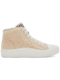 ドルチェヴィータ DOLCE VITA Womens Beige Leopard Print Veola Toe Platform Athletic Sneakers 8.5 M レディース