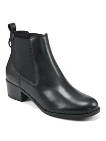 イージー ピリット EASY SPIRIT Womens Black Pull Tab Cabott Toe Block Heel Leather Chelsea 8 W レディース