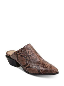 スプレンディッド SPLENDID Womens Brown Snakeskin Print Hailee 2 Slip On Heeled Mules Shoes 9 レディース