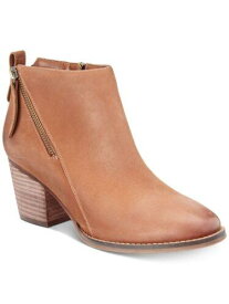 AQUA COLLEGE Womens Brown Western Nancy Almond Toe Leather Booties 8.5 M レディース