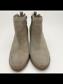 AQUA COLLEGE Womens Beige Western Style Nancy Almond Leather Booties 9.5 M レディース