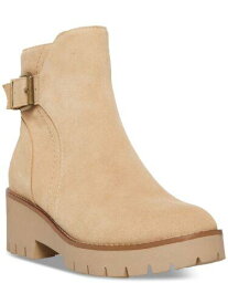 AQUA COLLEGE Womens Beige Waterproof Desiree Almond Toe Block Heel Booties 11 M レディース