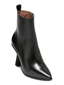 コールハーン COLE HAAN Womens Black Grand Ambition York Sculpted Heel Leather Booties 8.5 B レディース