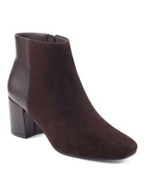 イージー ピリット EASY SPIRIT Womens Brown Tamara Almond Toe Block Heel Leather Boots Shoes 8.5 M レディース