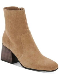 AQUA COLLEGE Womens Beige Waterproof Tora Square Toe Stacked Heel Booties 12 M レディース