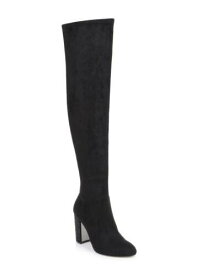 バッジリーミシュカ JEWEL BADGLEY MISCHKA Womens Black Stretch Joy Almond Toe Block Heel Boots 8 M レディース