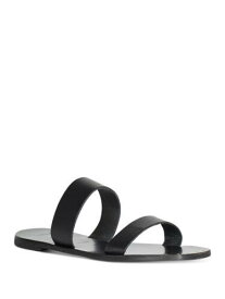 ジョイー JOIE Womens Black Bannison Square Toe Slip On Leather Slide Sandals Shoes 39.5 レディース