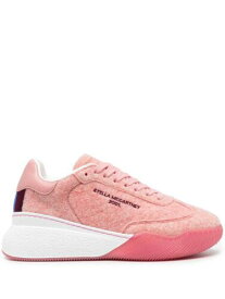 STELLAMCCARTNEY Womens Pink 1 Platform Felt Stripe Heel Loop Wedge Sneakers 36 レディース