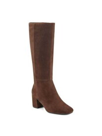 イージー ピリット EASY SPIRIT Womens Brown Tony Round Toe Block Heel Leather Heeled Boots 7.5 M レディース