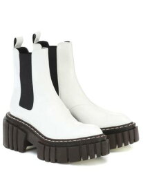 STELLAMCCARTNEY Womens White 2 Platform Goring Heel Pull Tab Emilie Boots 39 レディース