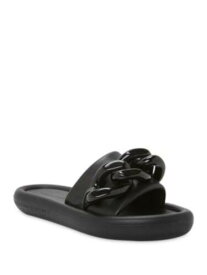 STELLAMCCARTNEY Womens Black Chain Air Slide Platform Slide Sandals Shoes 37 レディース