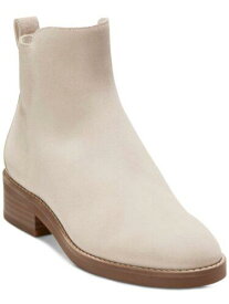 コールハーン COLE HAAN Womens Beige Waterproof River Almond Toe Block Heel Suede Chelsea 8 B レディース