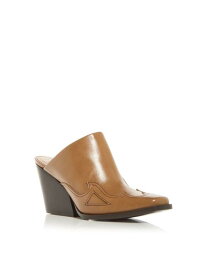 STELLAMCCARTNEY Womens Toffee Beige Western Cowboy Heeled Mules Shoes 39.5 レディース