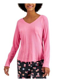 JENNI Intimates Pink Chest Pocket Sleep Shirt Pajama Top XS レディース