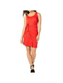STYLE & COMPANY Womens Red Sleeveless Above The Knee Sheath Dress Size: M レディース