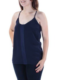 BAR III Womens Navy Racerback Spaghetti Strap V Neck Top Size: 2XS レディース