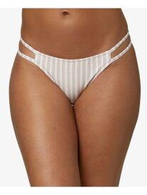 オニール O'NEILL Women's Beige Un Sits at hips Cardiff Lillia Cheeky Swimsuit Bottom L レディース