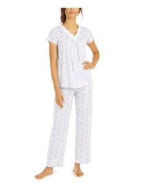 キャロルホフマン CAROLE HOCHMAN Intimates Gray Sleep Shirt Pajama Top M レディース