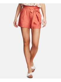 1. STATE Womens Orange Tie Front Shorts Size: 2 レディース