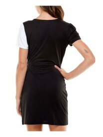 ULTRA FLIRT Womens Black Short Sleeve Short Party Sheath Dress S レディース