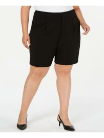 ALFANI Womens Black Bermuda Shorts Plus 16W レディース