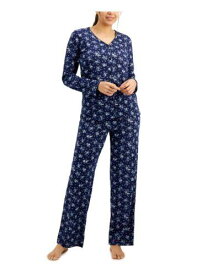 CHARTER CLUB INTIMATES Womens Navy Top Straight leg Pants Pajamas XL レディース