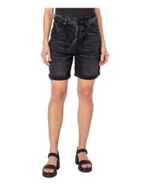 EARNEST SEWN NEW YORK Womens Black Pocketed Cuffed Hem High Waist Shorts 29 レディース