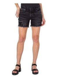 EARNEST SEWN NEW YORK Womens Black Denim Hem Button Fly Shorts Shorts 34 レディース