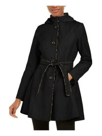 LAUNDRY Womens Black Belted Coat Petites Size: SP レディース