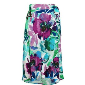 JAMS WORLD Womens Purple Unlined Tie Floral Maxi Wrap Skirt M レディース