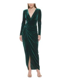ヴィンス VINCE CAMUTO Womens Green Long Sleeve Tea-Length Sheath Dress Petites 12P レディース