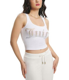 Juicy Couture ジューシー クチュール Basic Fitted Cropped Tank With Ombre Hotfix レディース